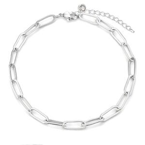 Stainless Steel Paperclip Bracelet Waterproof, Hypoallergenic, Tarnish-Free